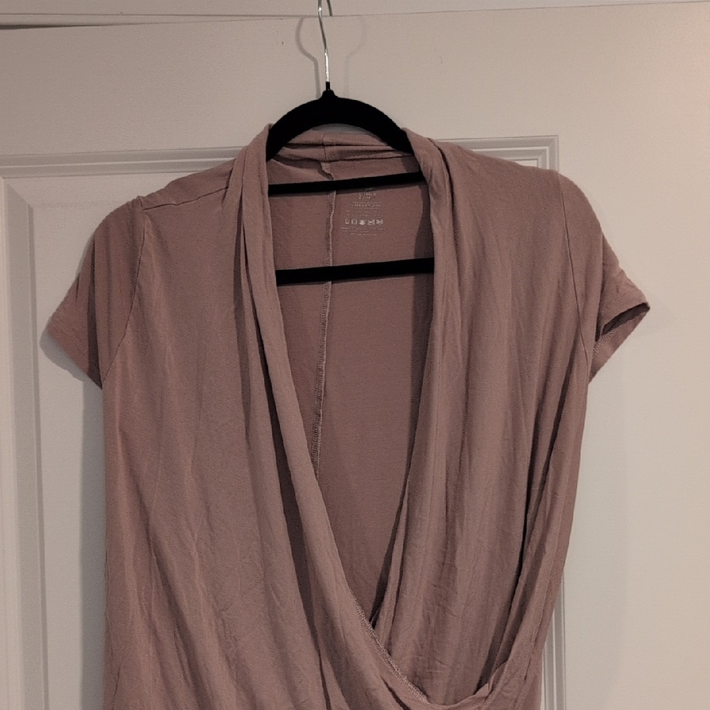 Kindred Bravely Women's Mauve Drape Neck Blouse